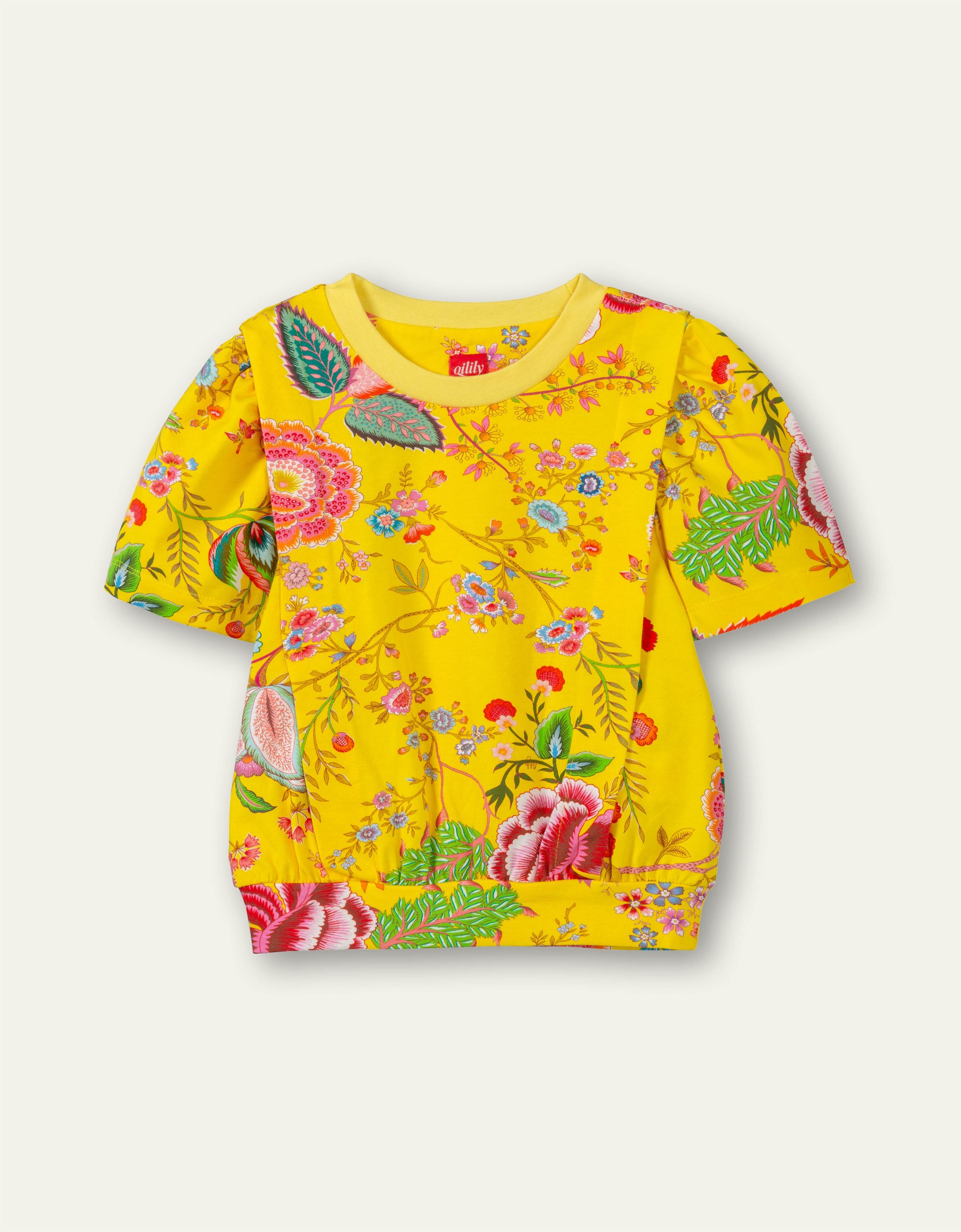 OILILY Tjoi Yellow Floral Tshirt - Poppydoll