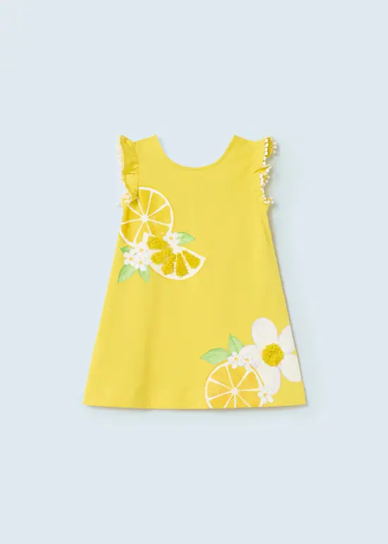 MAYORAL Girls Yellow Citrus Dress