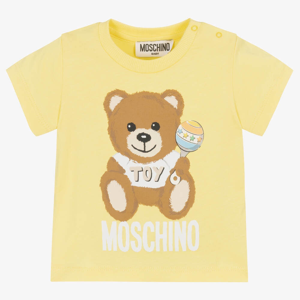MOSCHINO Yellow Teddy Bear Tshirt - Poppydoll