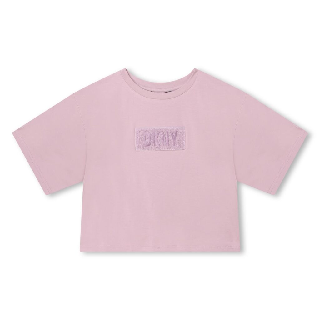DKNY Cropped Pink Tshirt