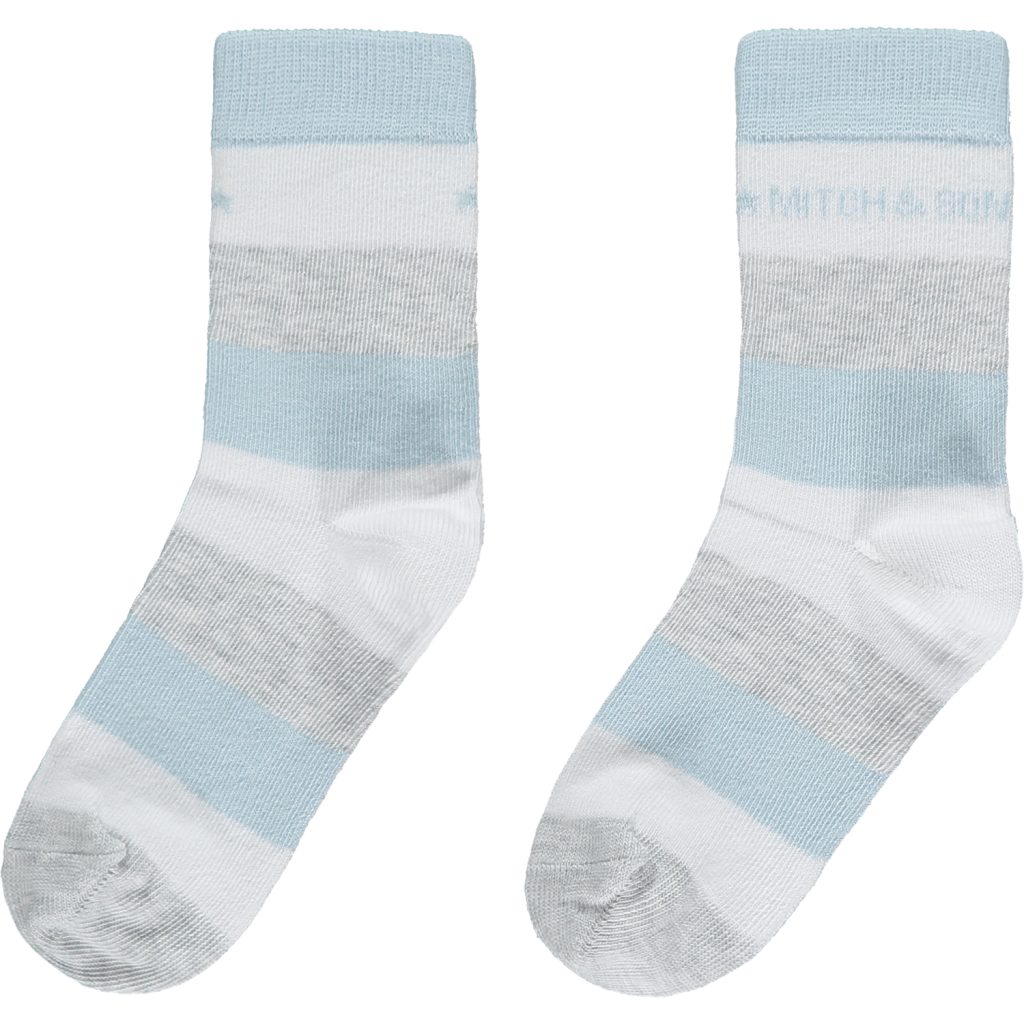 MITCH & SON Grey & Blue Socks