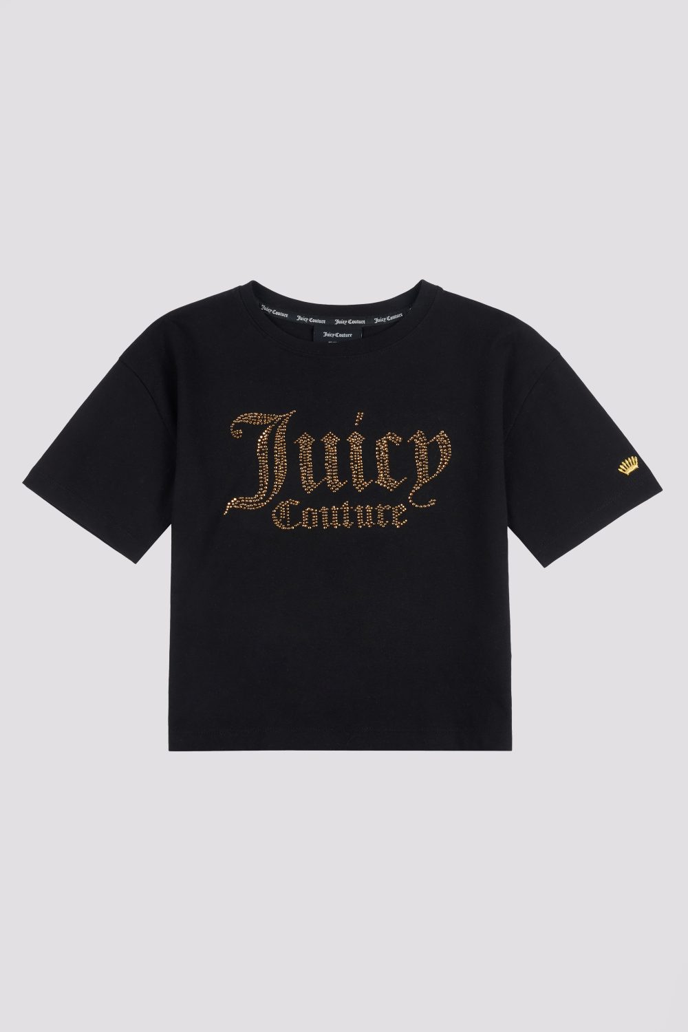 JUICY COUTURE Black Rhinestone Logo T-Shirt