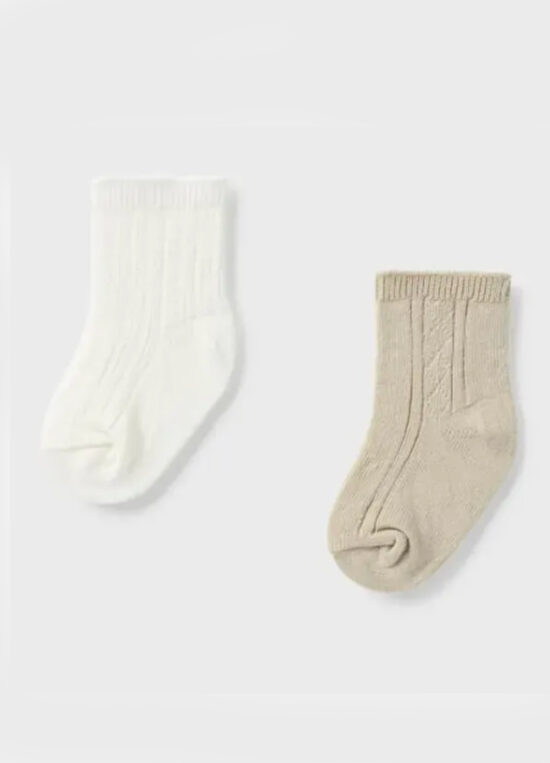 MAYORAL Ivory & Beige Socks